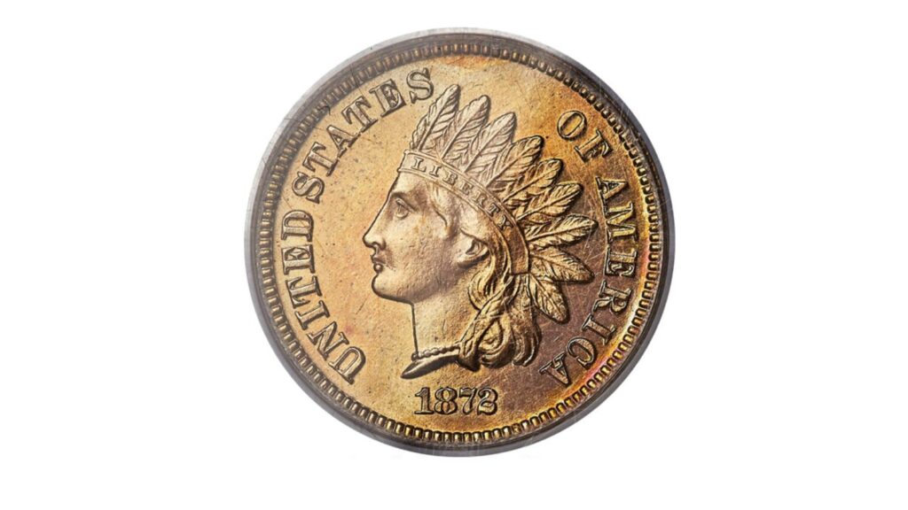 1872 Indian Head cent