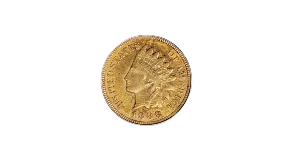 1888/7 overdate Indian Head cent