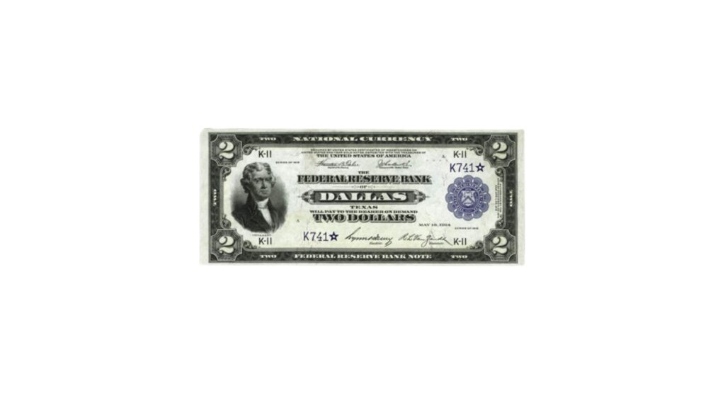 1918 $2 Federal Reserve Bank Note, the Battleship note