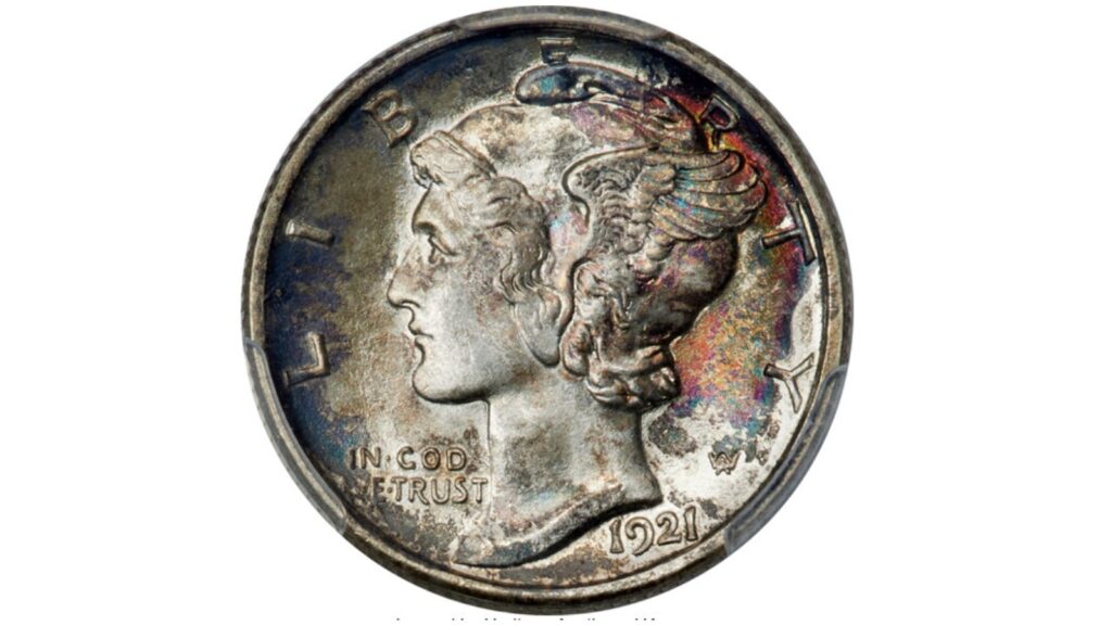 1921-D Mercury dime