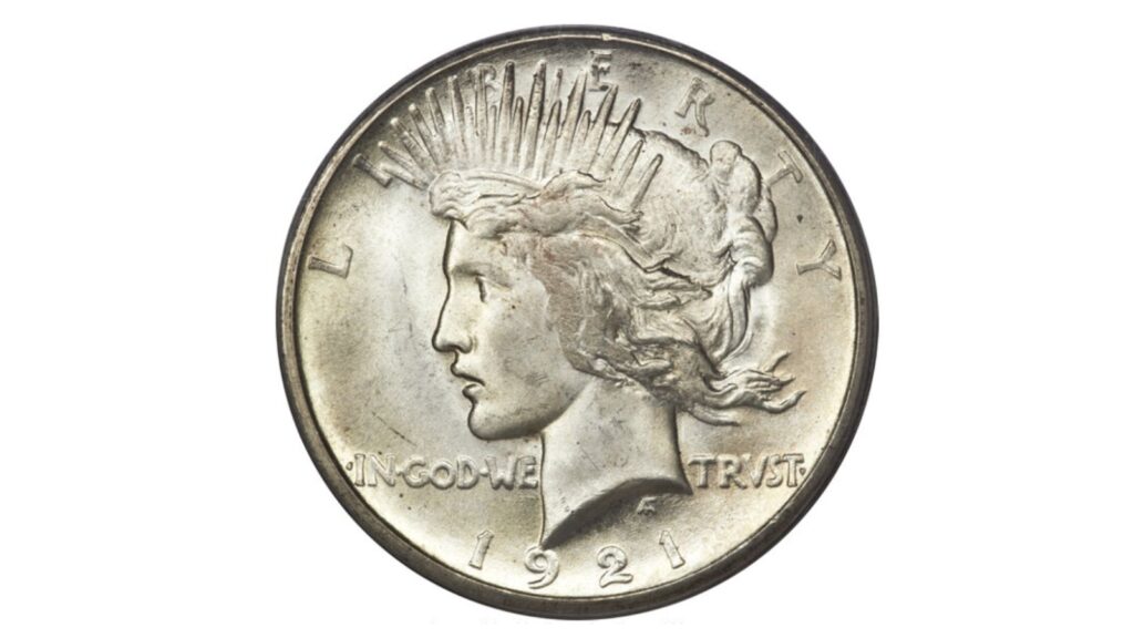 1921 Peace dollar High Relief