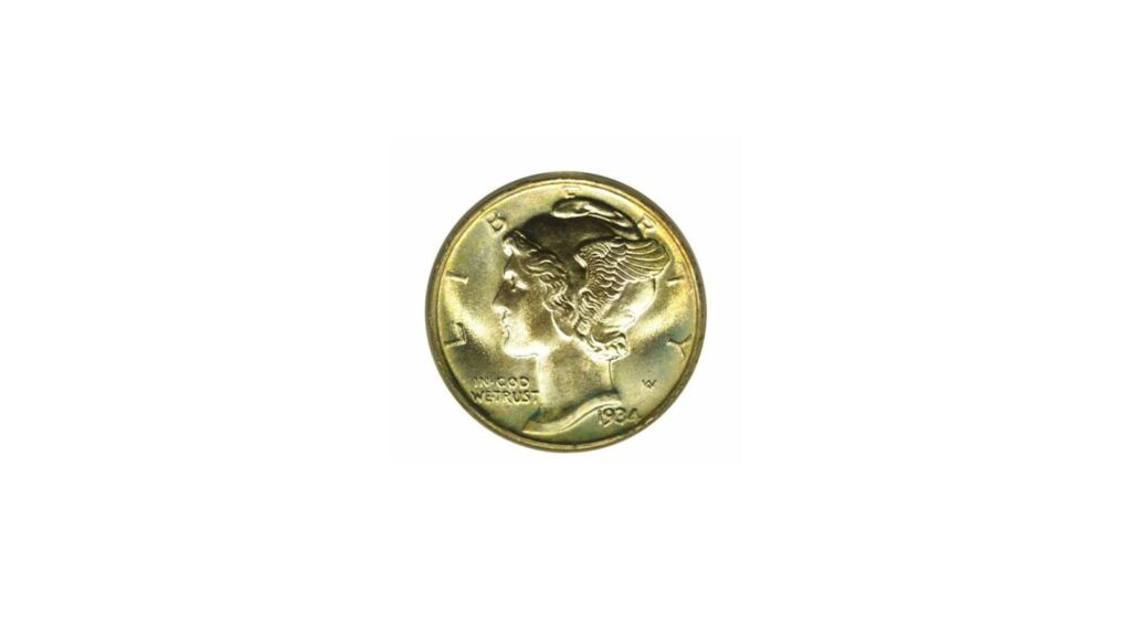 1934 Mercury Dime
