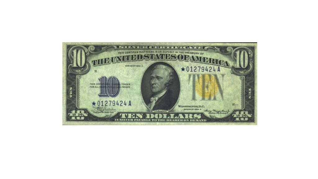 1934A $10 North Africa note