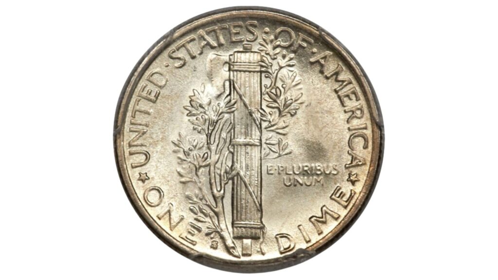 1945 S Micro S Mercury dime