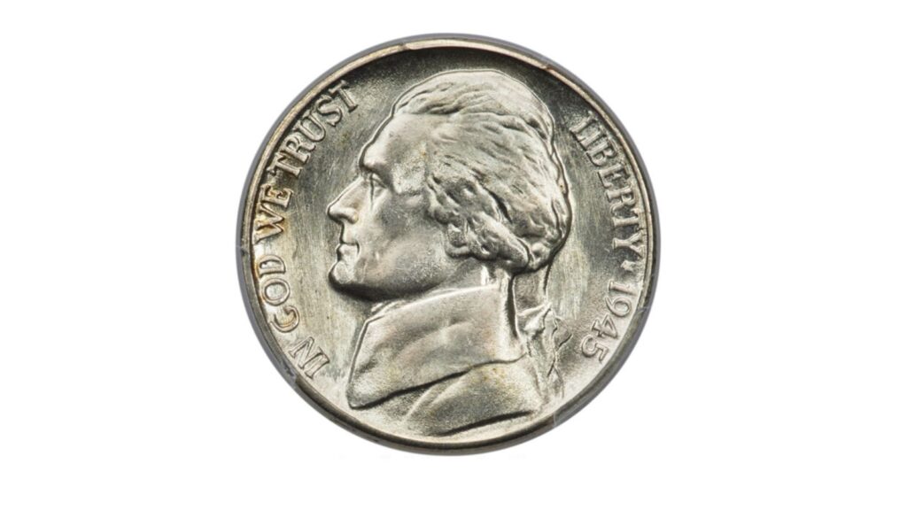 1945 silver war nickel 