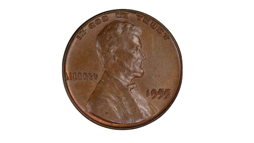 1955 doubled die obverse Lincoln cent