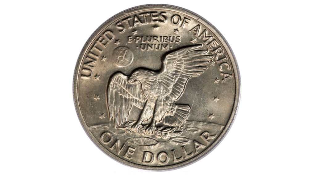 1972 Eisenhower dollar Type 2 reverse