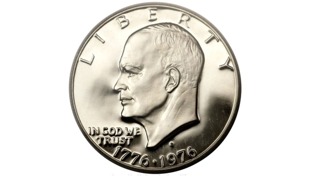 1976-S Eisenhower Bicentennial dollar, 40% silver