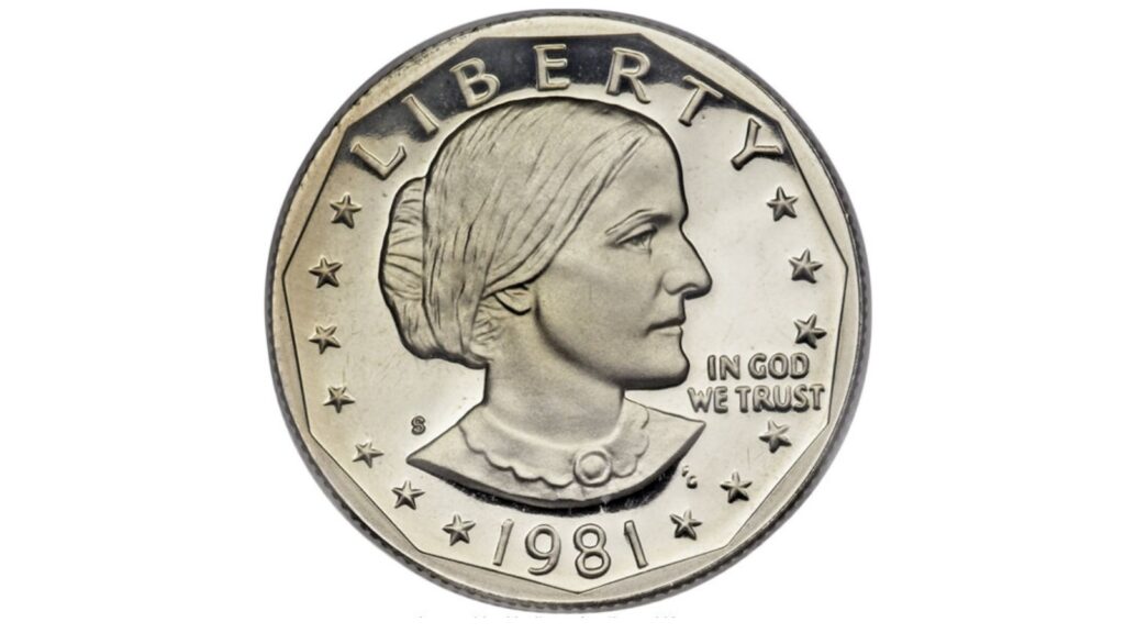 1981S Susan B Anthony dollar Type 2 proof Clear S