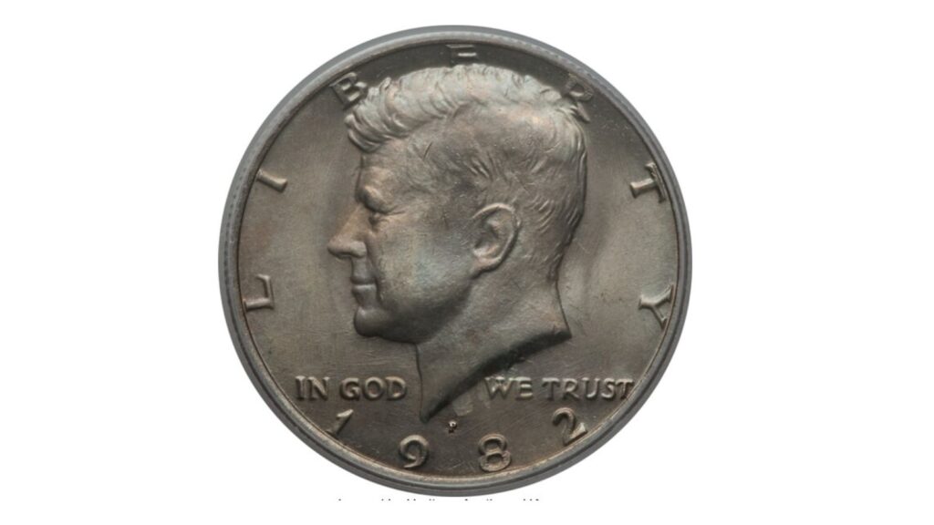 1982 no FG Kennedy half dollar