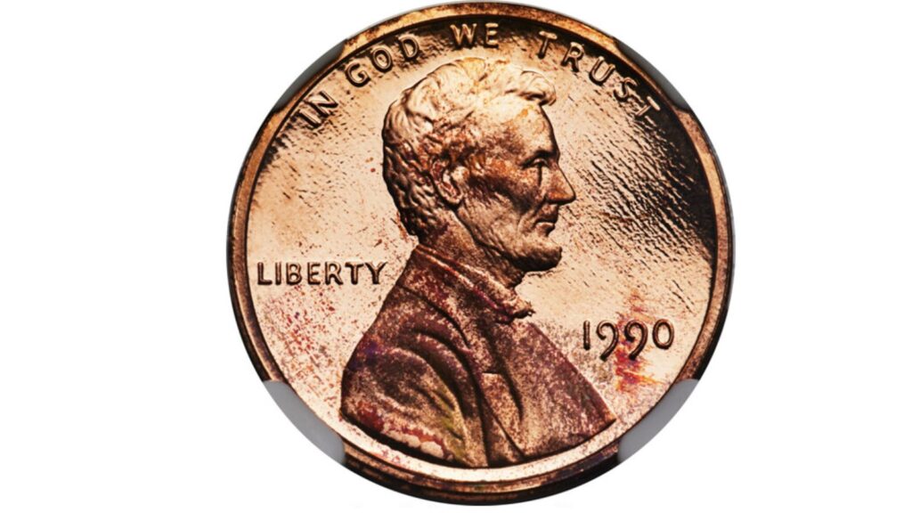 1990 no S proof Lincoln cent