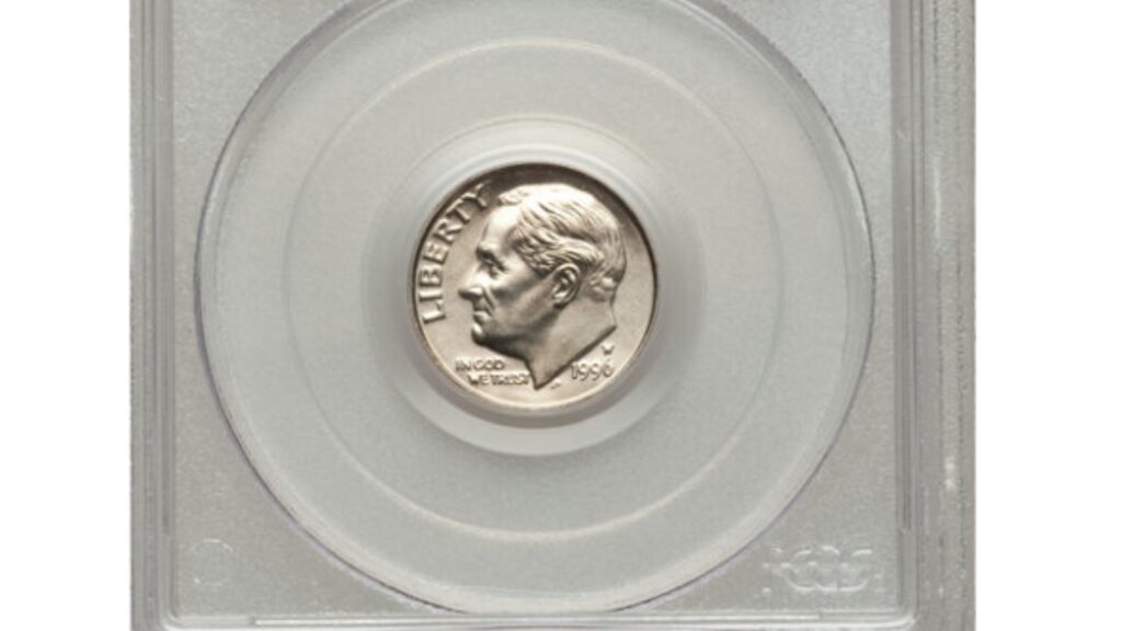1996-W Roosevelt dime