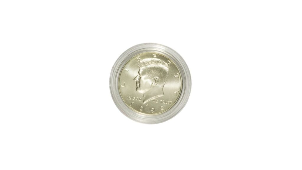 1998S Kennedy half dollar, matte finish