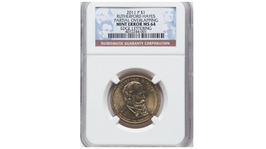 2011 P Rutherford B. Hayes, overlapping edge lettering