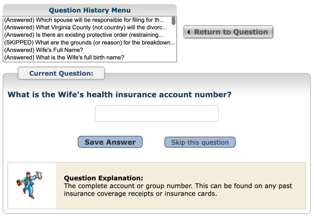Retirement account question on 3 Step Divorce review.