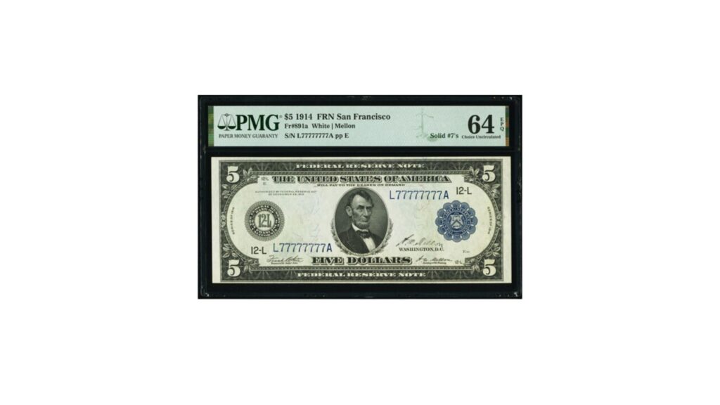 $5 solid number