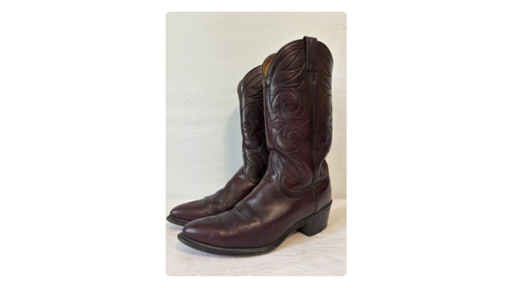 Acme snakeskin cowboy boots