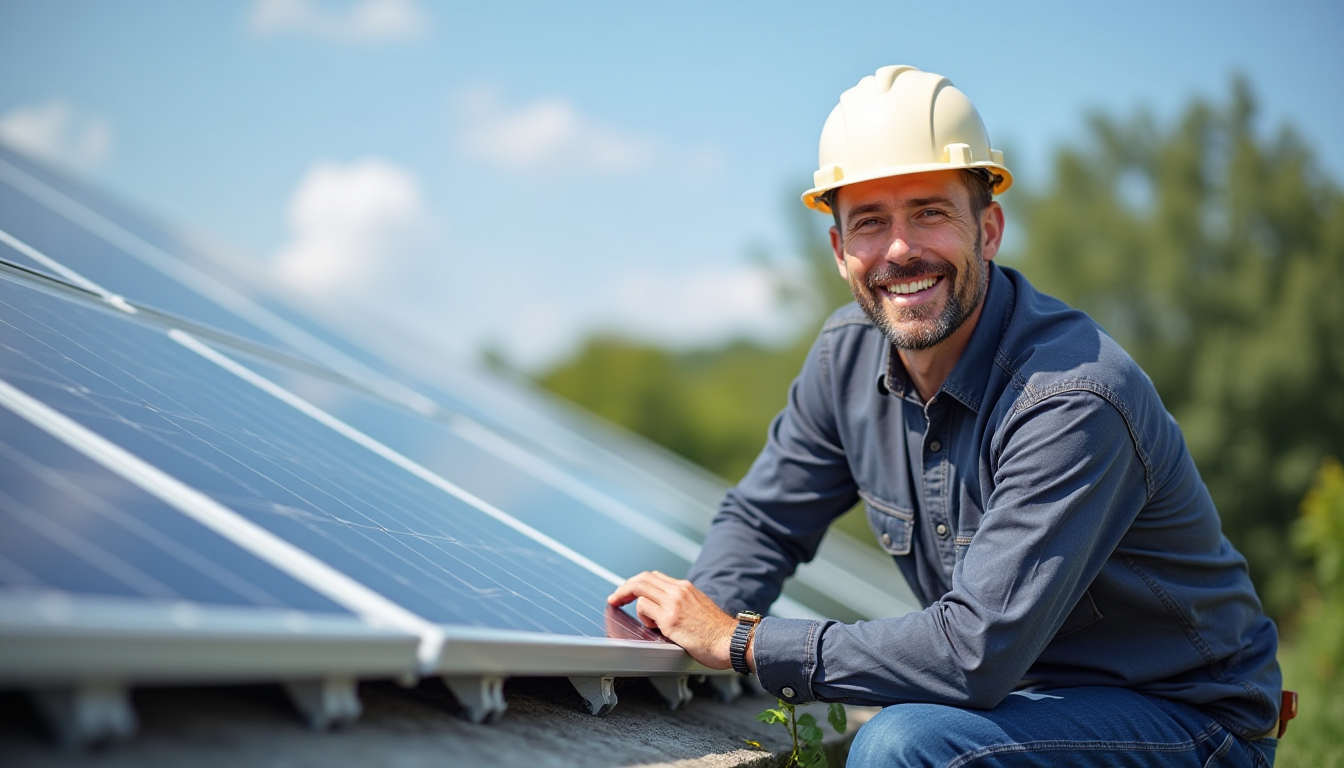 installing solar panels on roof