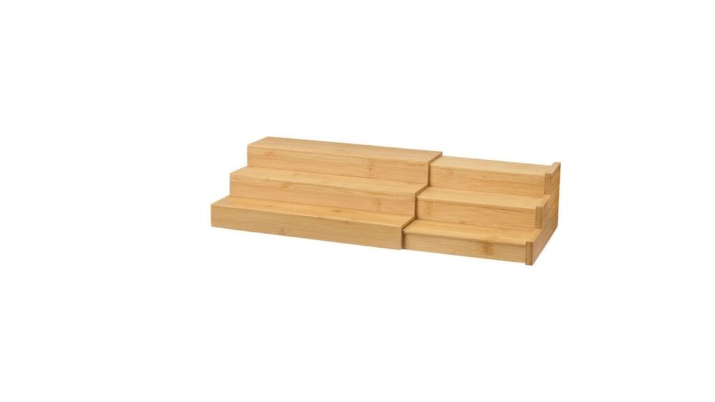 Bamboo pantry organizer