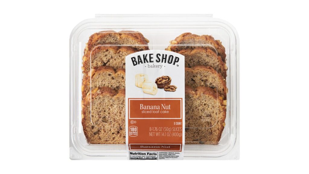 Banana Nut Sliced Loaf Cake