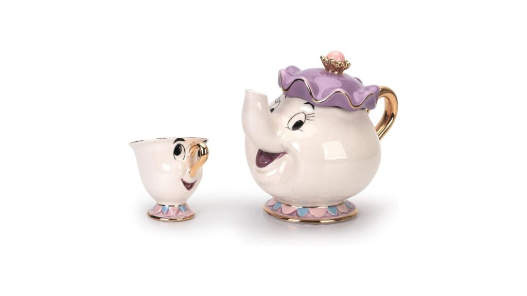 Beauty and the Beast Mrs Potts and Chip china tea set