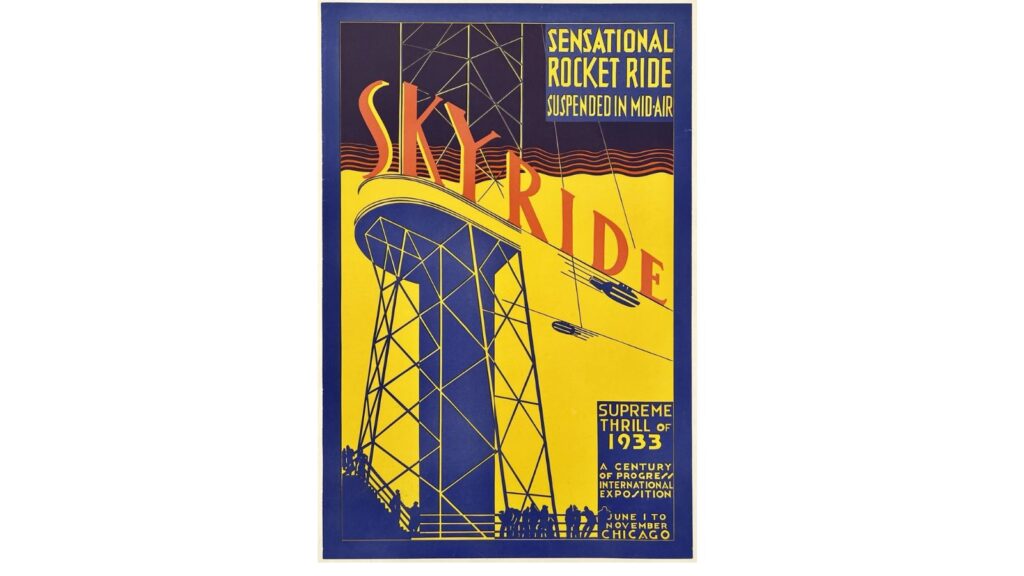 CHICAGO WORLDS FAIR CENTURY OF PROGRESS SKYRIDE