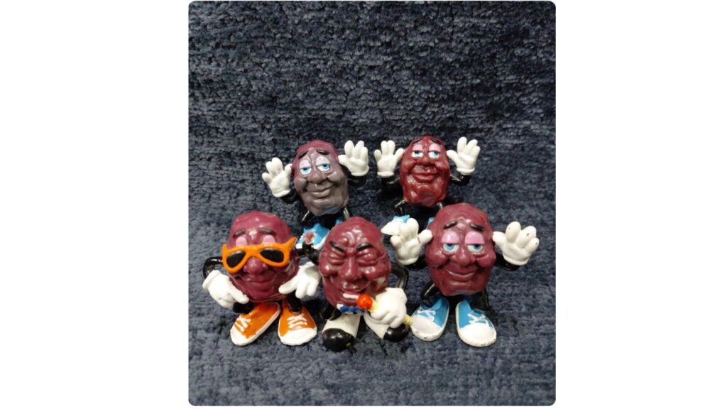 California Raisins bendable figures from Hardees