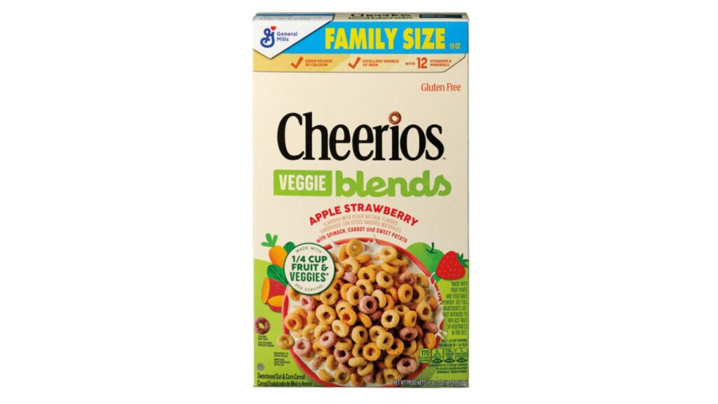 Cheerios veggie blends cereal