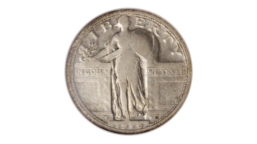 Dateless Standing Liberty quarter