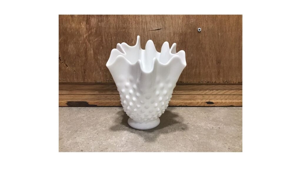 Fenton hobnail milk glass