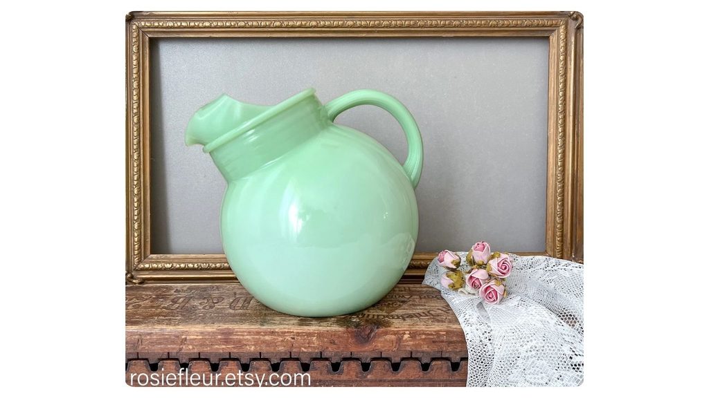 Fire King jadeite ball jug