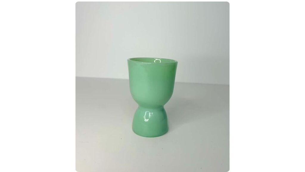 Fire-King jadeite double egg cups