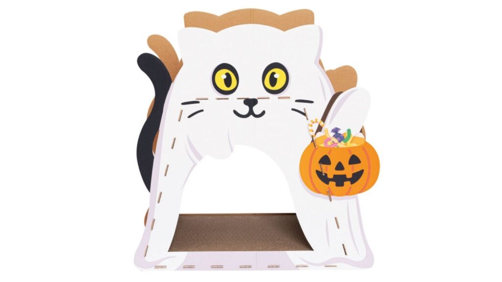 Halloween Collection cat scratching house
