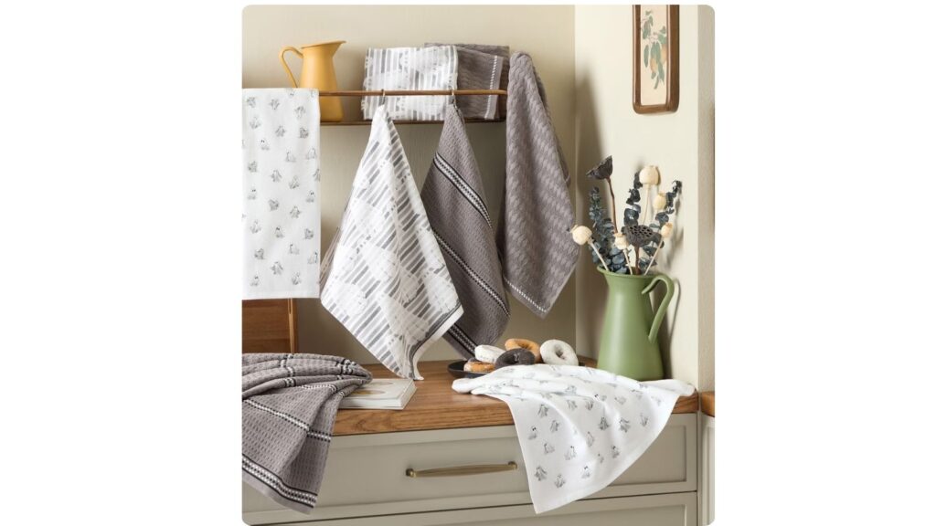 Halloween and harvest kitchen towels