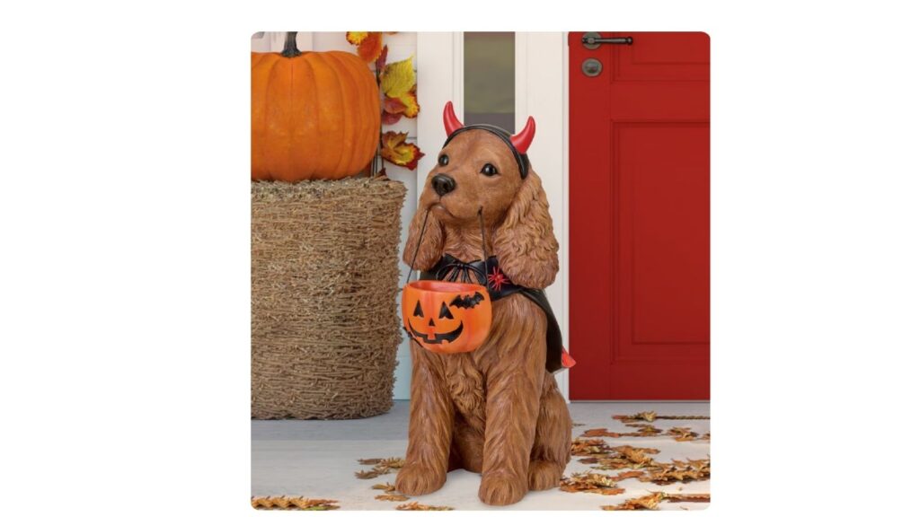 Halloween dog greeter