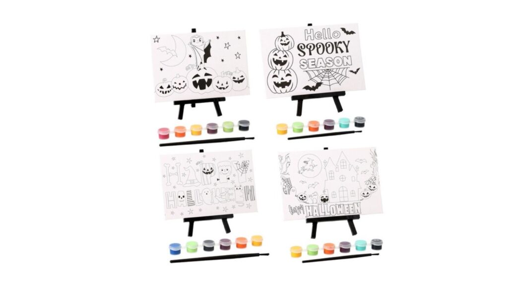 Halloween paperboard paint set
