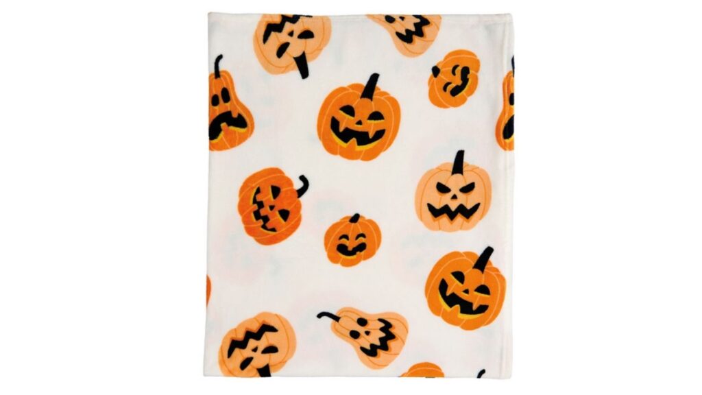 Halloween plush throw