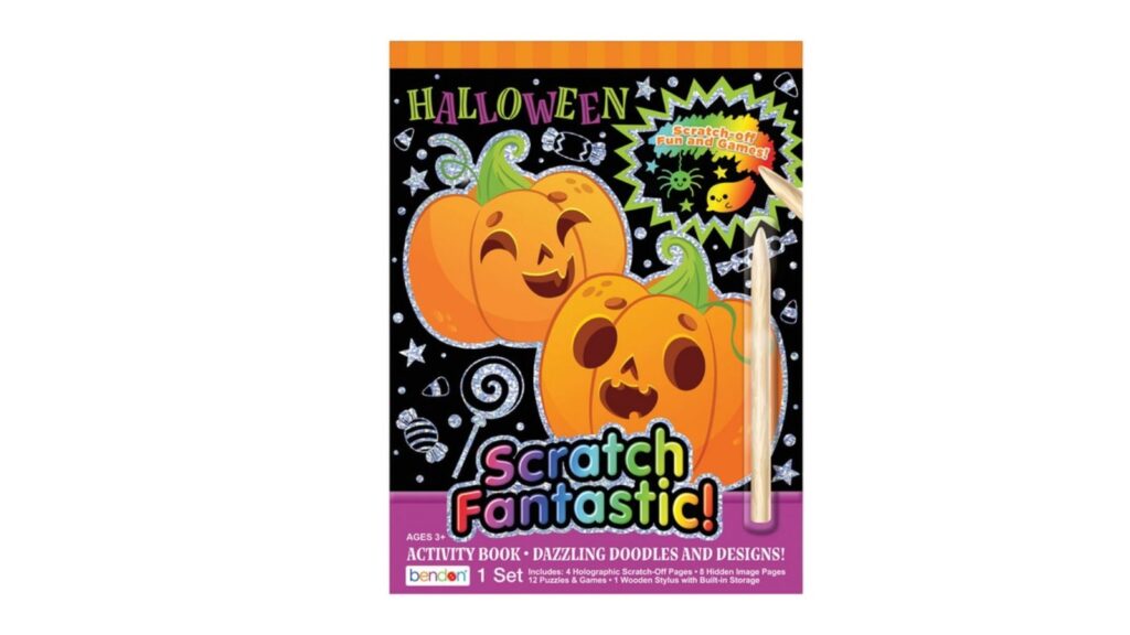 Halloween scratch art 