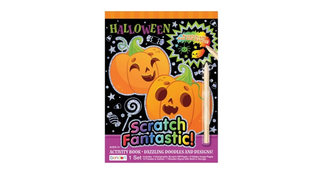 Halloween scratch art