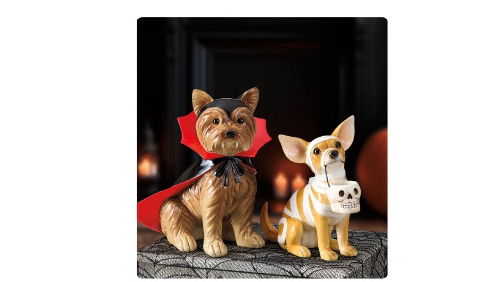 Halloween tabletop dogs