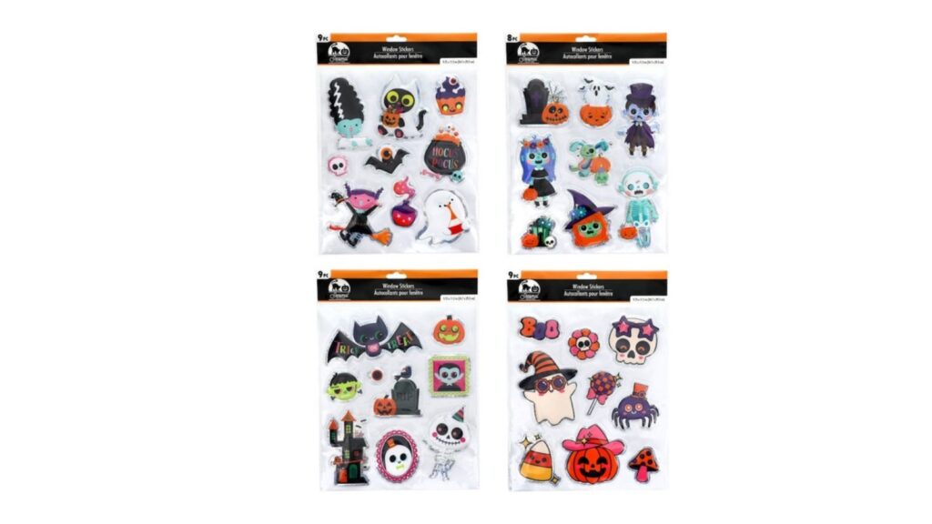 Halloween window stickers