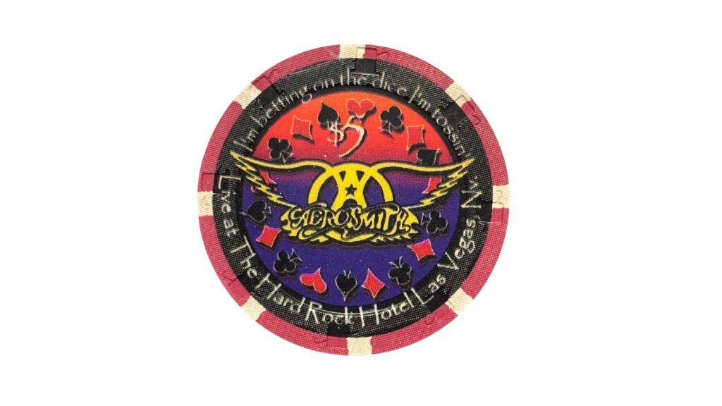 Hard Rock Las Vegas musician commemorative 5 dollar chip