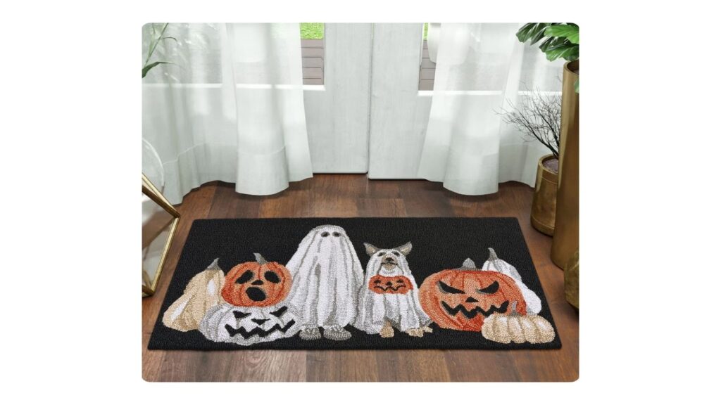 Harvest hooked accent rug