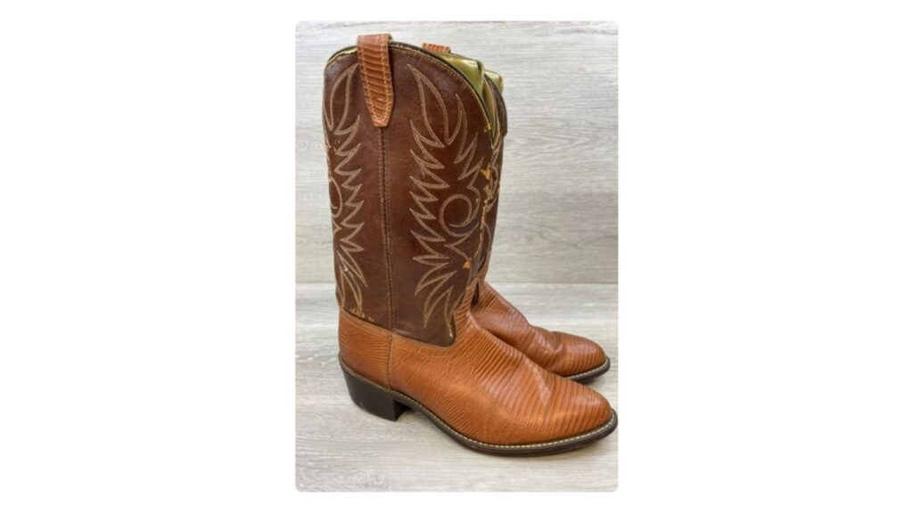 Justin exotic snake and lizard boots
