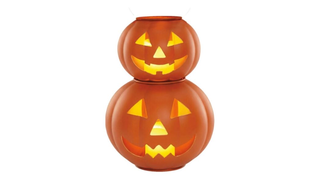 LED metal jack o lanterns