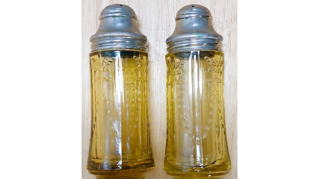 Madrid amber depression glass