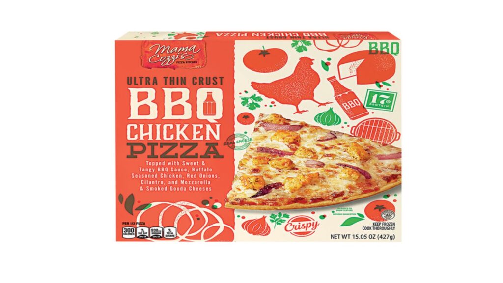 Mama Cozzis Pizza Kitchen Ultra thin crust BBQ Chicken Pizza