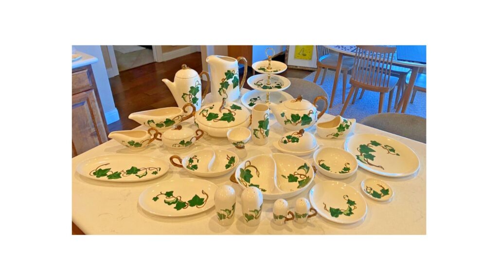 Metlox Poppytrail California Ivy dinnerware