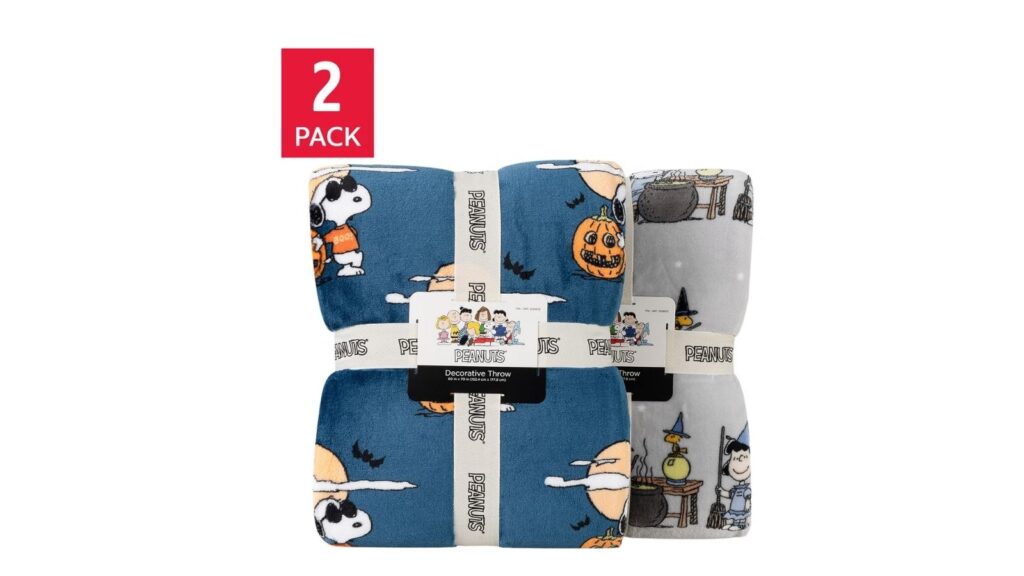 Peanuts Printed VelvetLoft Throw