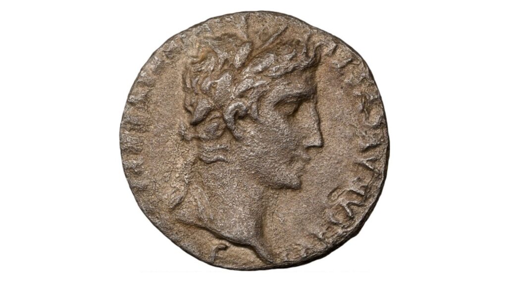 Roman silver denarius